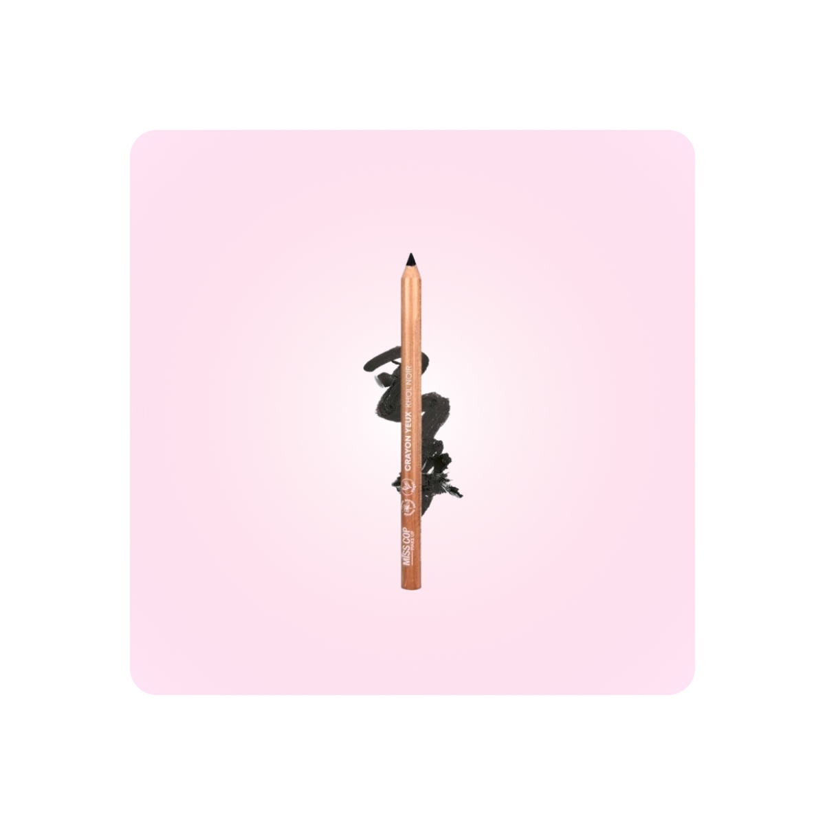 Maquillaje Vegano al mejor precio: Miss Cop Lápiz Kohl Natural 01 Negro Delineador de Ojos Vegano de Miss Cop en Skin Thinks - Piel Grasa