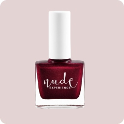 Nude Experiencie Scala Esmalte Uñas Rojo-Negro Perlado