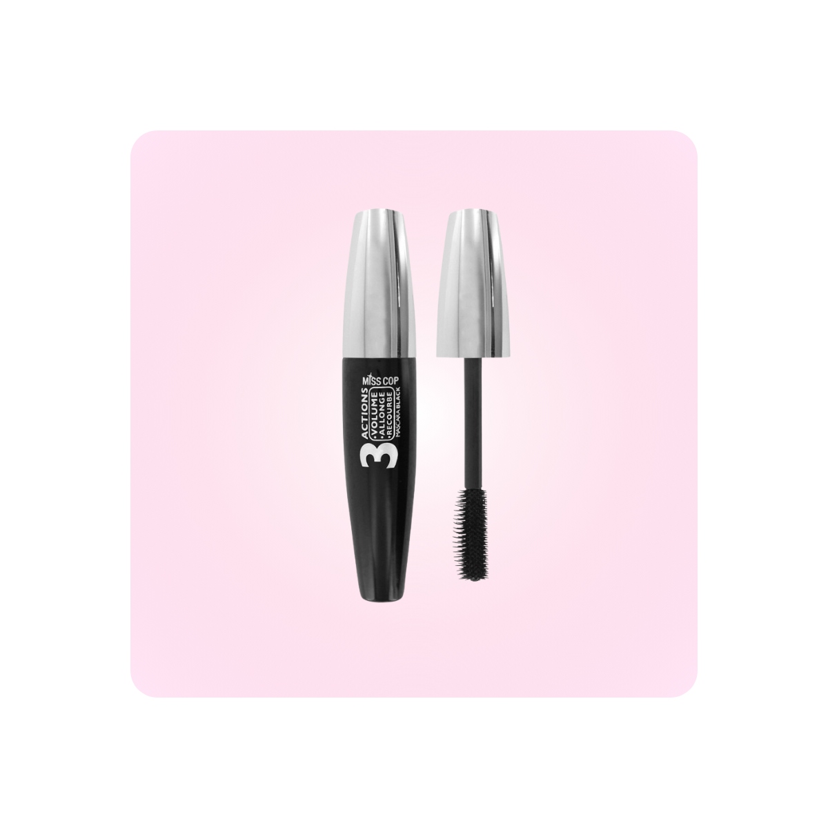 Maquillaje Vegano al mejor precio: Miss Cop Mascara Negra 3 Acciones de Miss Cop en Skin Thinks - 