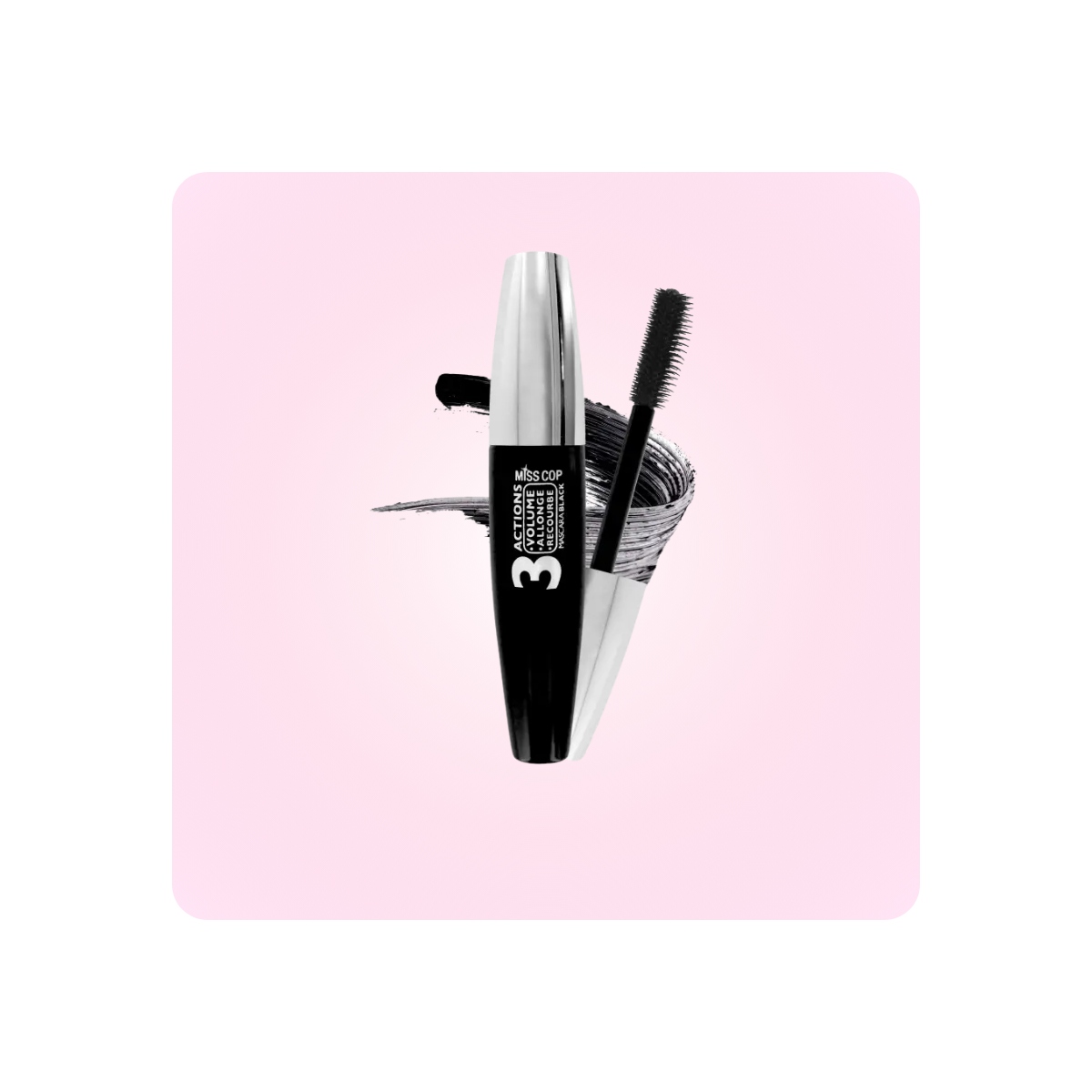 Maquillaje Vegano al mejor precio: Miss Cop Mascara Negra 3 Acciones de Miss Cop en Skin Thinks - 
