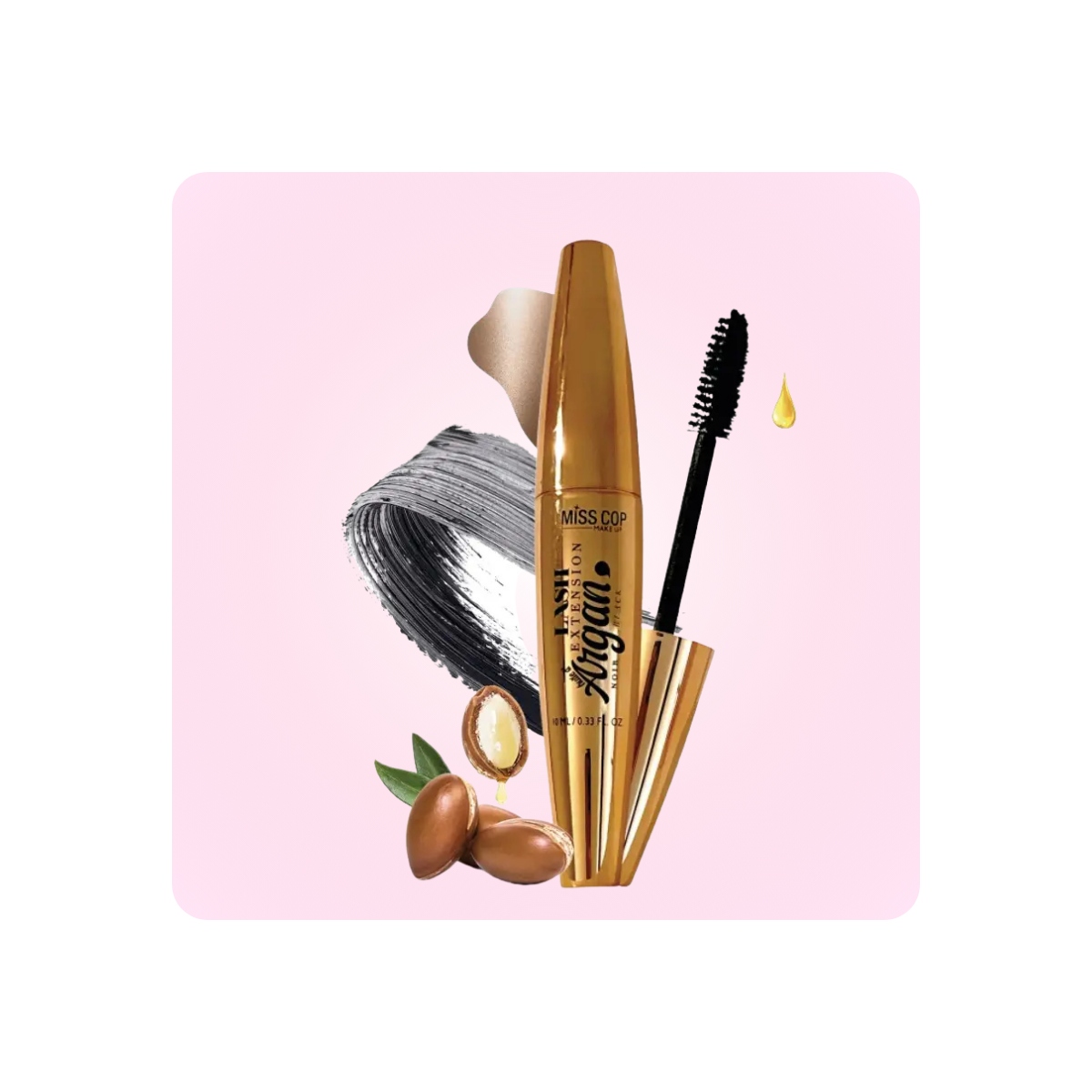 Maquillaje Vegano al mejor precio: Miss Cop Lash Extension Máscara de Pestañas para Extensiones con Aceite de Argán de Miss Cop en Skin Thinks - 
