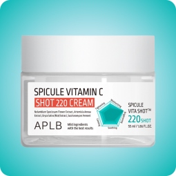 Emulsiones y Cremas al mejor precio: Crema de Vitamina C con Microagujas APLB Spicule Vitamin C Shot 220 Cream de APLB en Skin Thinks - 