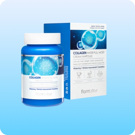 Serum y Ampoules al mejor precio: Farmstay Collagen Water Full Moist Cream Ampoule 250 ml de FarmStay en Skin Thinks - Piel Seca
