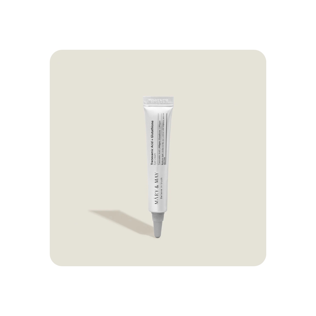 Contorno de Ojos al mejor precio: Mary & May Tranexamic Acid + Glutathione Eye Cream 12gr (mini) de Mary & May en Skin Thinks - Piel Seca