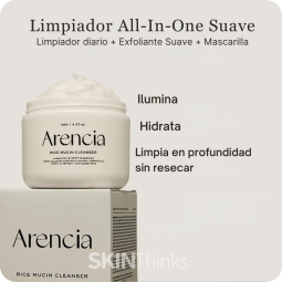 Arencia Rice Mucin Cleanser. Limpiador Iluminador e hidratante