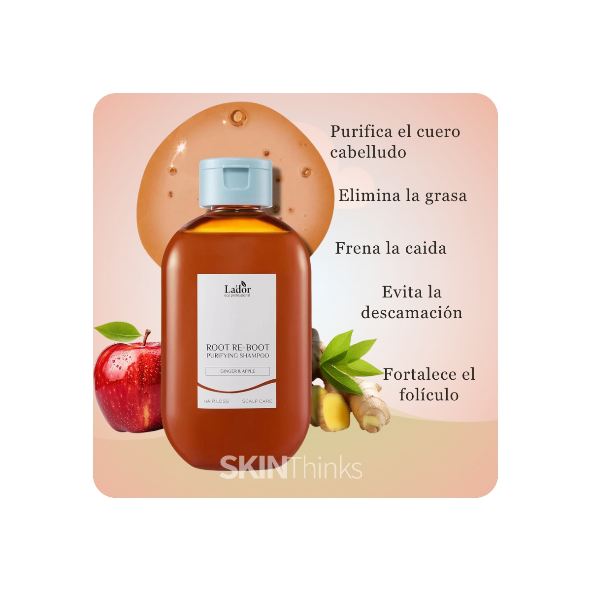 Cabello al mejor precio: LADOR Root Re-Boot Purifying Shampoo (Gengibre y Manzana) de Lador Eco Professional en Skin Thinks - 