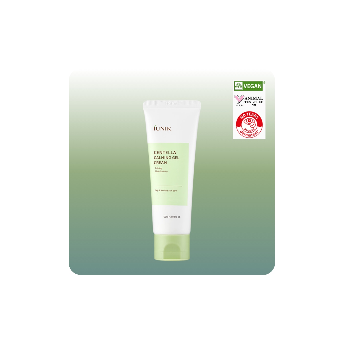 Cosmética Coreana al mejor precio: Crema para Piel Grasa y Sensible Iunik Centella Calming Gel Cream de Iunik en Skin Thinks - Piel Sensible