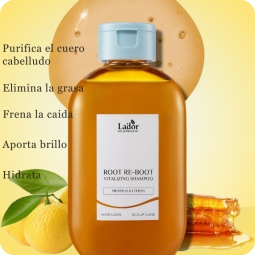 LADOR Root Re-Boot Vitalizing Shampoo (Propóleo y Limón)