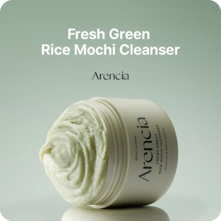 Espumas Limpiadoras al mejor precio: Arencia Fresh Green Rice Mochi Cleanser Limpiador Piel Grasa de Arencia en Skin Thinks - Piel Seca