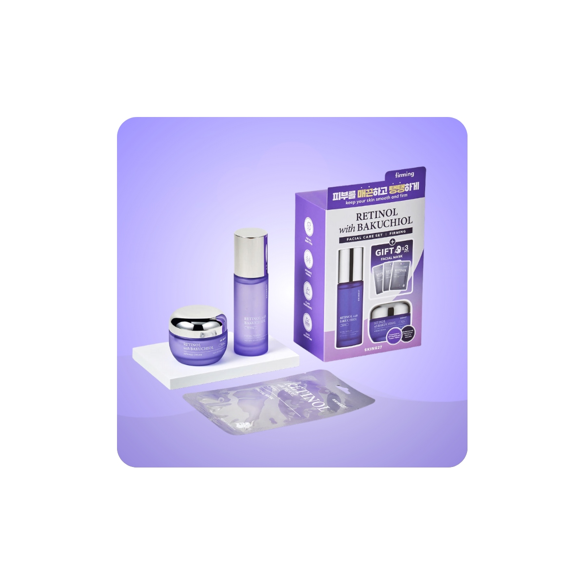 Serum y Ampoules al mejor precio: SKIN627 RETINOL with BAKUCHIOL Facial Care Set de SKIN627 en Skin Thinks - Piel Seca