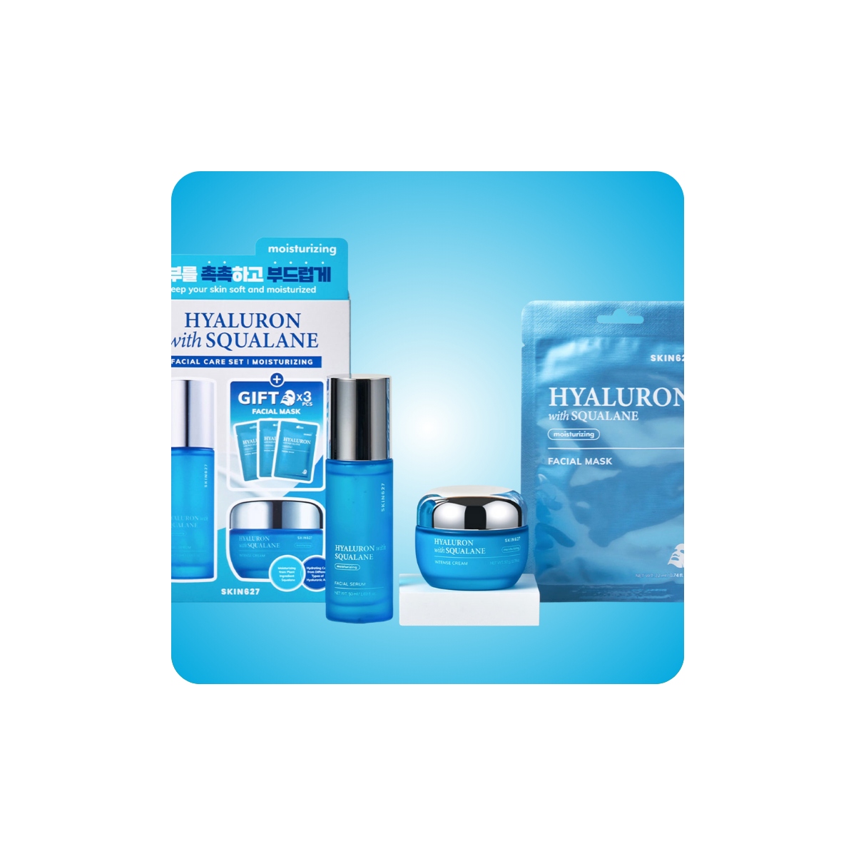 Serum y Ampoules al mejor precio: SKIN627 HYALURON with SQUALANE Facial Care Set de SKIN627 en Skin Thinks - Piel Seca