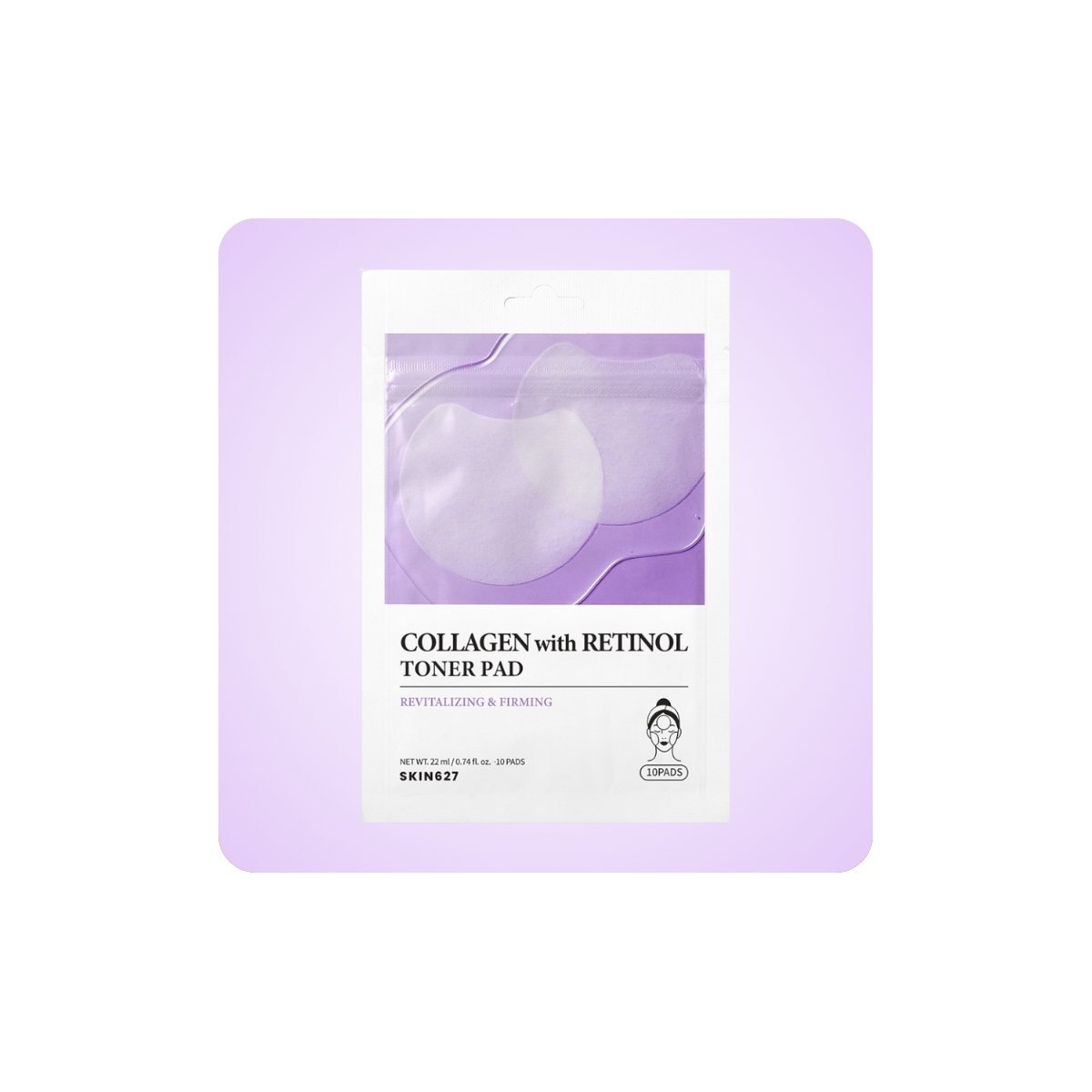 Serum y Ampoules al mejor precio: Algodones con colágeno SKIN627 Collagen with Retinol Toner Pad de SKIN627 en Skin Thinks - Piel Seca