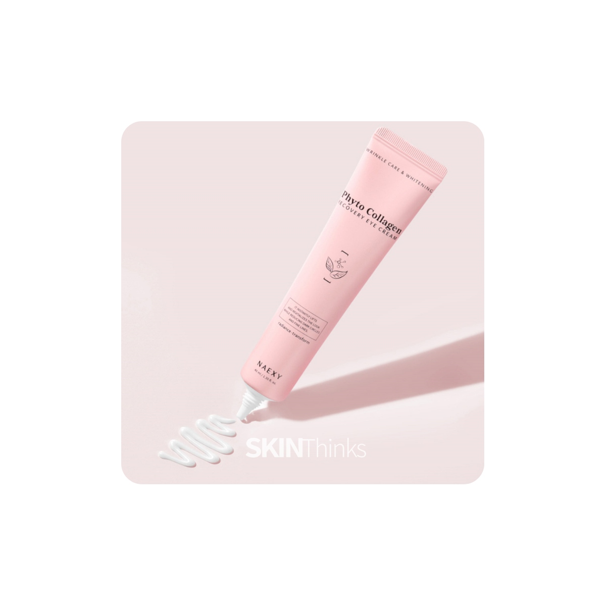 Textura nutritiva del contorno de ojos Naexy Phyto Collagen Recovery Eye Cream con fitoplacenta de soja