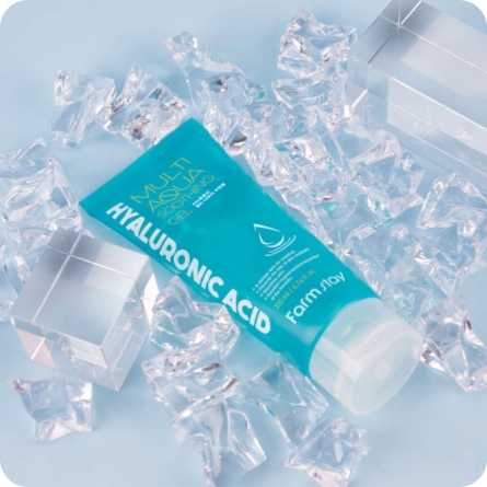 Emulsiones y Cremas al mejor precio: FARMSTAY Hyaluronic Acid Multi Aqua Soothing Gel de FarmStay en Skin Thinks - Piel Seca