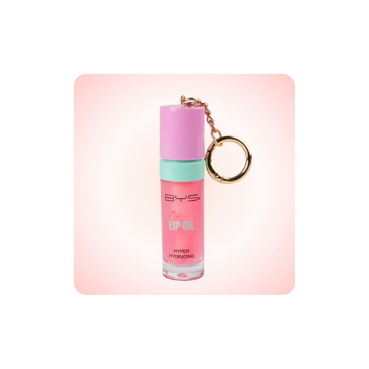 Labios al mejor precio: BYS Aceite Labial & Llavero Pink Lemonade de BYS Cosmetics en Skin Thinks - 