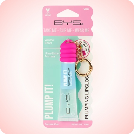 Labios al mejor precio: BYS Brillo de Labios Voluminizador de Coco con llavero de BYS Cosmetics en Skin Thinks - 