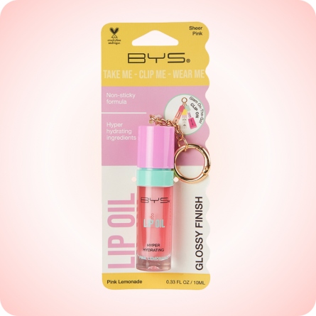 BYS Aceite Labial & Llavero Pink Lemonade