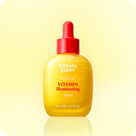 EQQUALBERRY Vitamin Illuminating Serum de 30ml, serum coreano antimanchas con acerola al 40%, arbutina y niacinamida