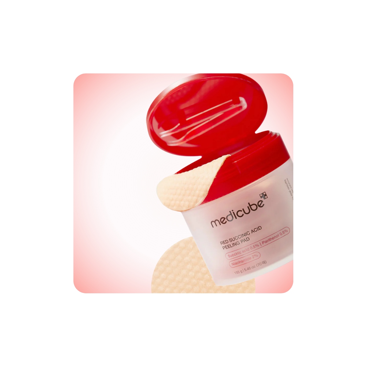 Exfoliantes al mejor precio: Medicube Red Succinic Acid Peeling Pad- Acné y Poros de Medicube en Skin Thinks - Piel Seca