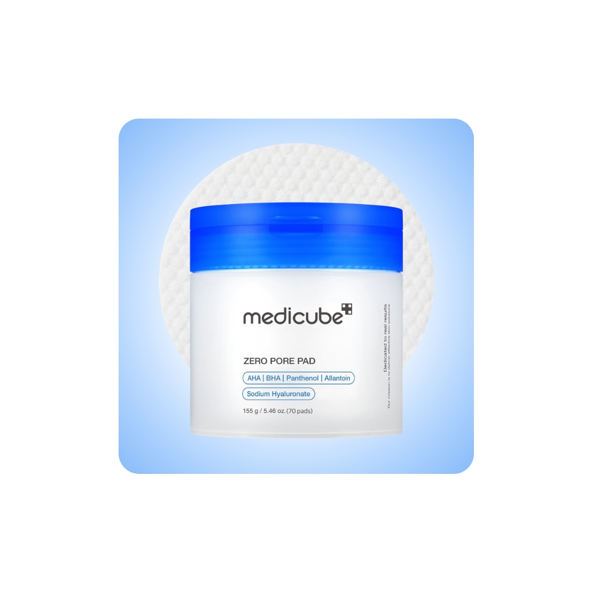 Medicube Zero Pore Pad 2.0  pads exfoliantes coreanos de 
doble textura con AHA y BHA para poros dilatados y piel grasa