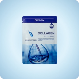 Mascarilla Farmstay Visible Difference Mask Sheet Collagen con colágeno hidrolizado para hidratación y elasticidad