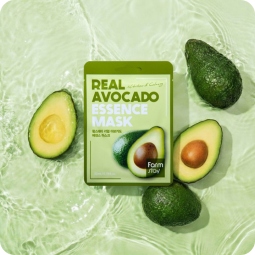 Mascarillas Coreanas de Hoja al mejor precio: Mascarilla Nutritiva Farmstay – Real Avocado Essence Mask de FarmStay en Skin Thinks - Piel Seca