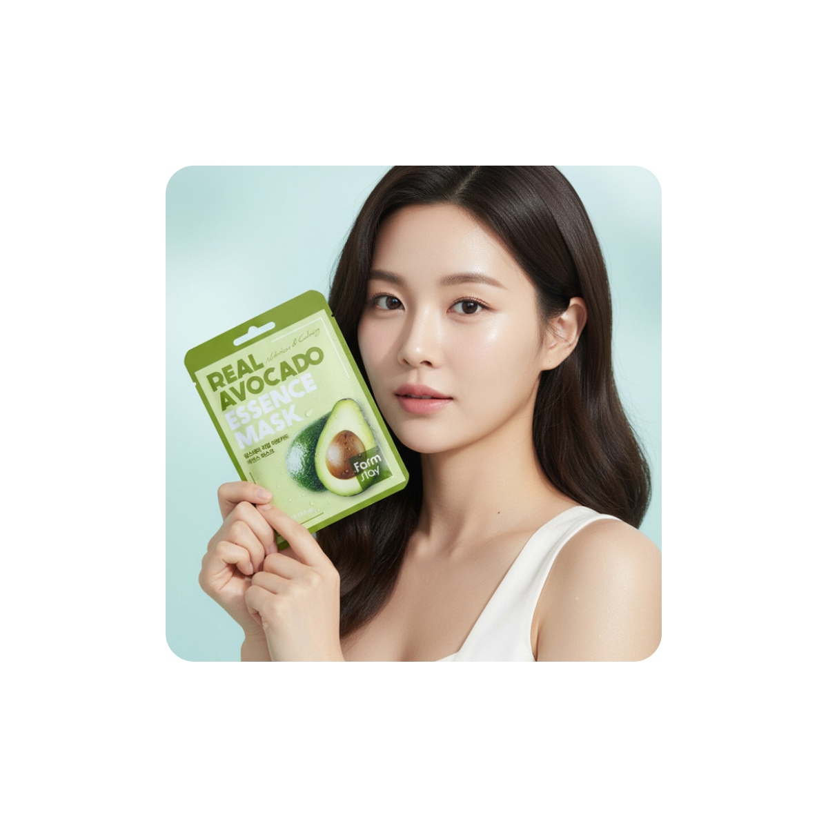 Mascarillas Coreanas de Hoja al mejor precio: Mascarilla Nutritiva Farmstay – Real Avocado Essence Mask de FarmStay en Skin Thinks - Piel Seca