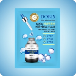 Mascarillas Coreanas de Hoja al mejor precio: Mascarilla Hidratante- Antiedad DORIS Hyaluronic Acid Real Essence Mask de Jigott en Skin Thinks - Piel Seca