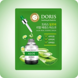 Mascarillas Coreanas de Hoja al mejor precio: Mascarilla calmante DORIS Jigott Aloe Real Essence Mask de Jigott en Skin Thinks - Piel Seca