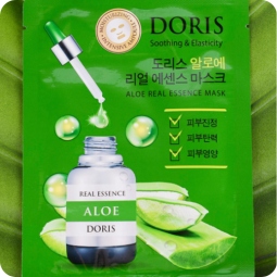 Mascarillas Coreanas de Hoja al mejor precio: Mascarilla calmante DORIS Jigott Aloe Real Essence Mask de Jigott en Skin Thinks - Piel Seca