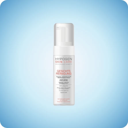 HYPOGEN CARE 200 ml con dispensador foamer, limpiador facial hipoalergénico sin sulfatos para pieles alérgicas y acné