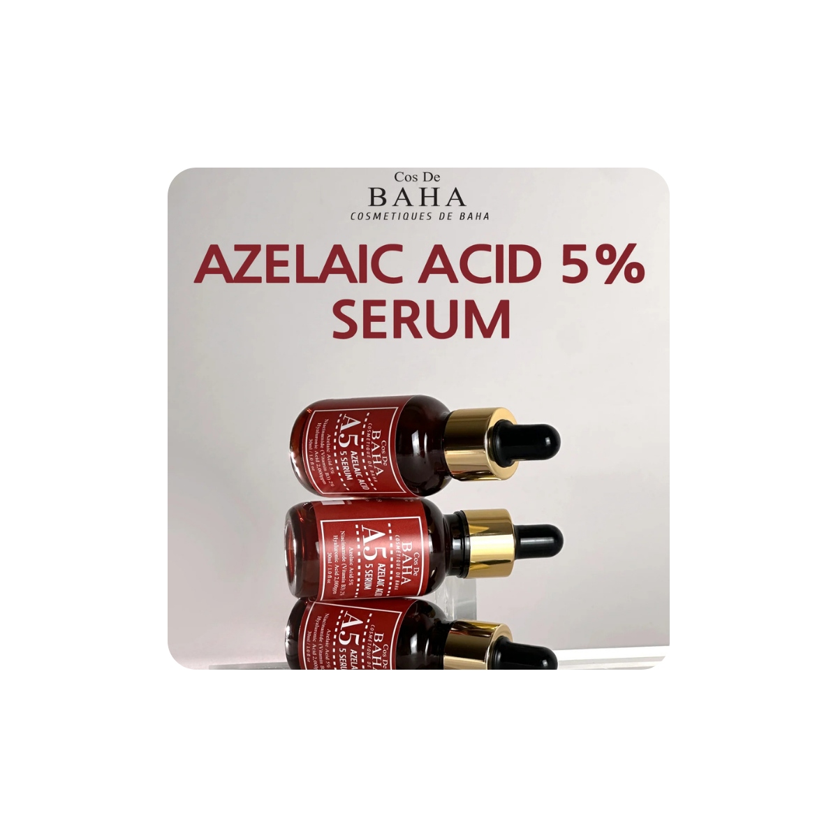 Serum y Ampoules al mejor precio: Cos de BAHA A5 Azelaic Acid 5 Serum- Acné y marcas de Cos de BAHA en Skin Thinks - Piel Sensible