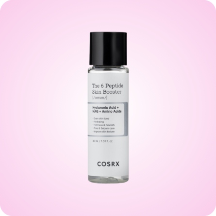 COSRX The 6 Peptide Skin Booster Serum en formato 30 ml, con seis péptidos, niacinamida y ácido hialurónico