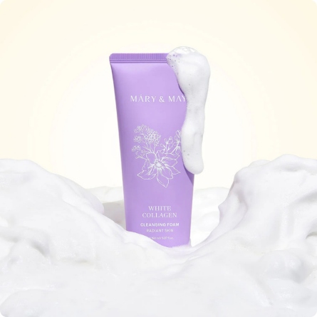 Espumas Limpiadoras al mejor precio: Mary & May White Collagen Cleansing Foam de Mary & May en Skin Thinks - Piel Seca