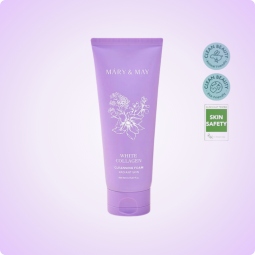 Mary & May White Collagen Cleansing Foam con colágeno al 46,6% y niacinamida al 1% para piel madura y sin luminosidad