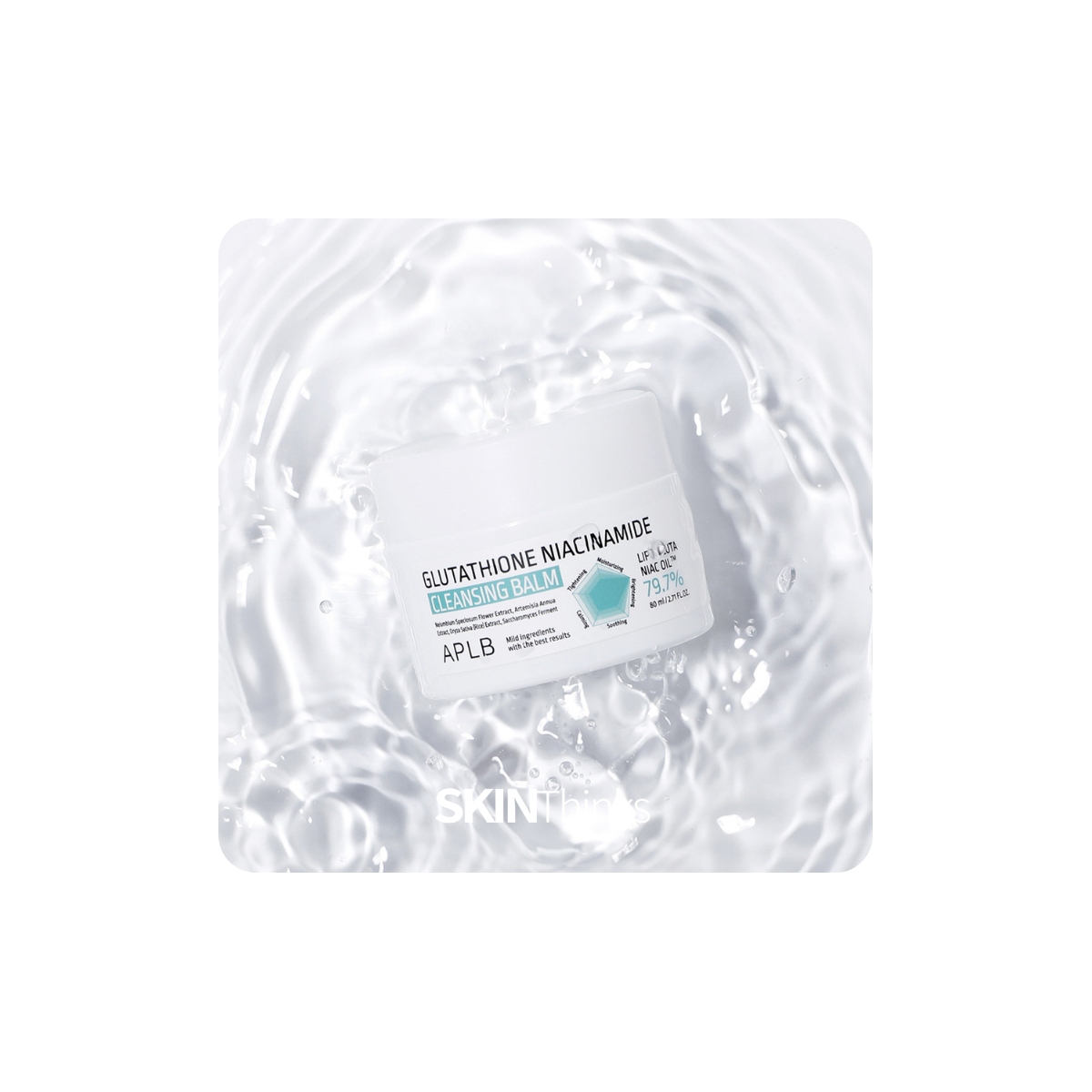 APLB Glutathione Niacinamide Cleansing Balm, bálsamo limpiador coreano para piel seca y sensible