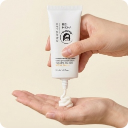 Solares al mejor precio: Protección solar con tratamiento MIDHA UV Protect Rice Sun Cream SPF 50+ PA++++ 50 ml de Midha en Skin Thinks - Piel Seca