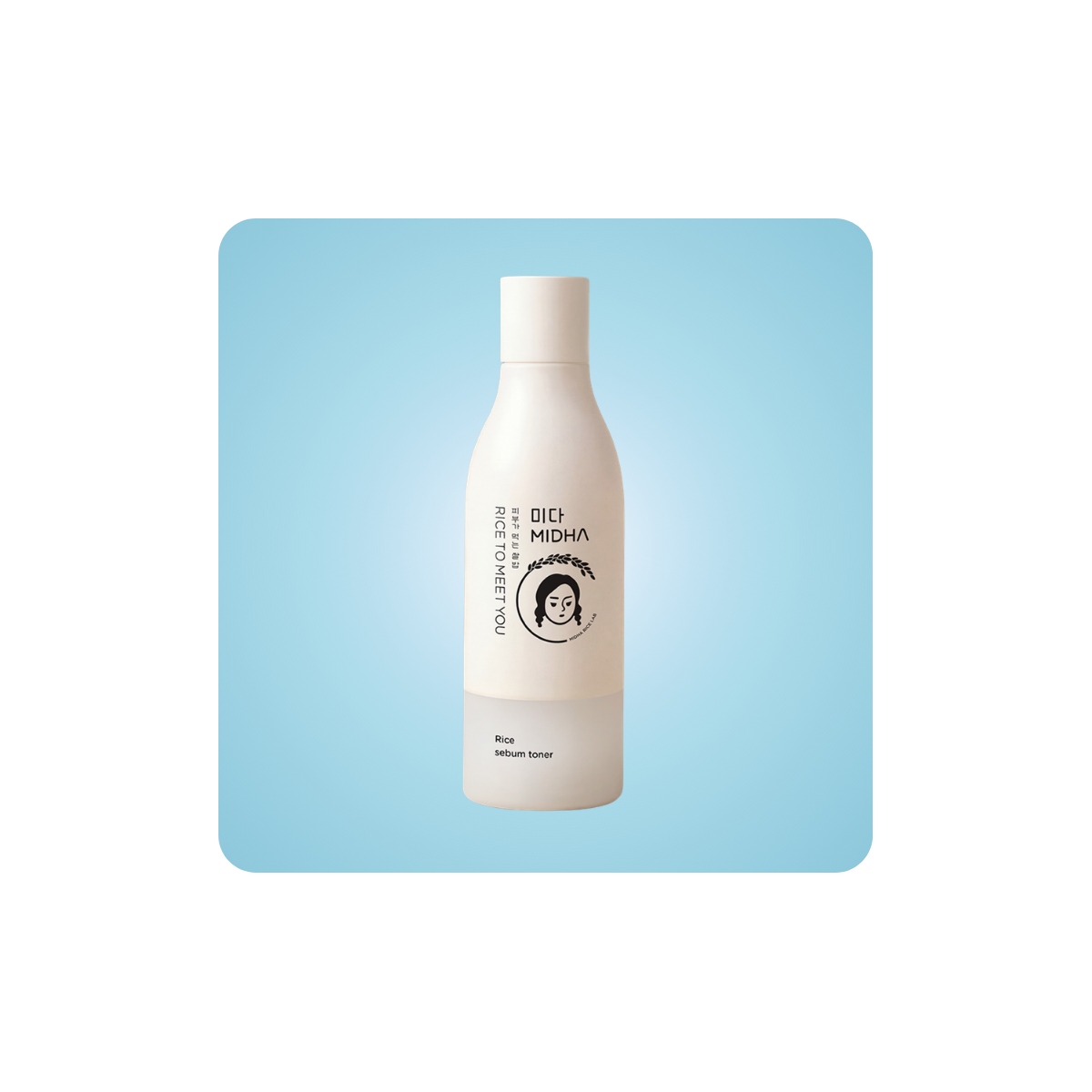 MIDHA Rice Sebum Toner, tónico bifásico coreano para control sebáceo e hidratación de piel grasa y mixta
