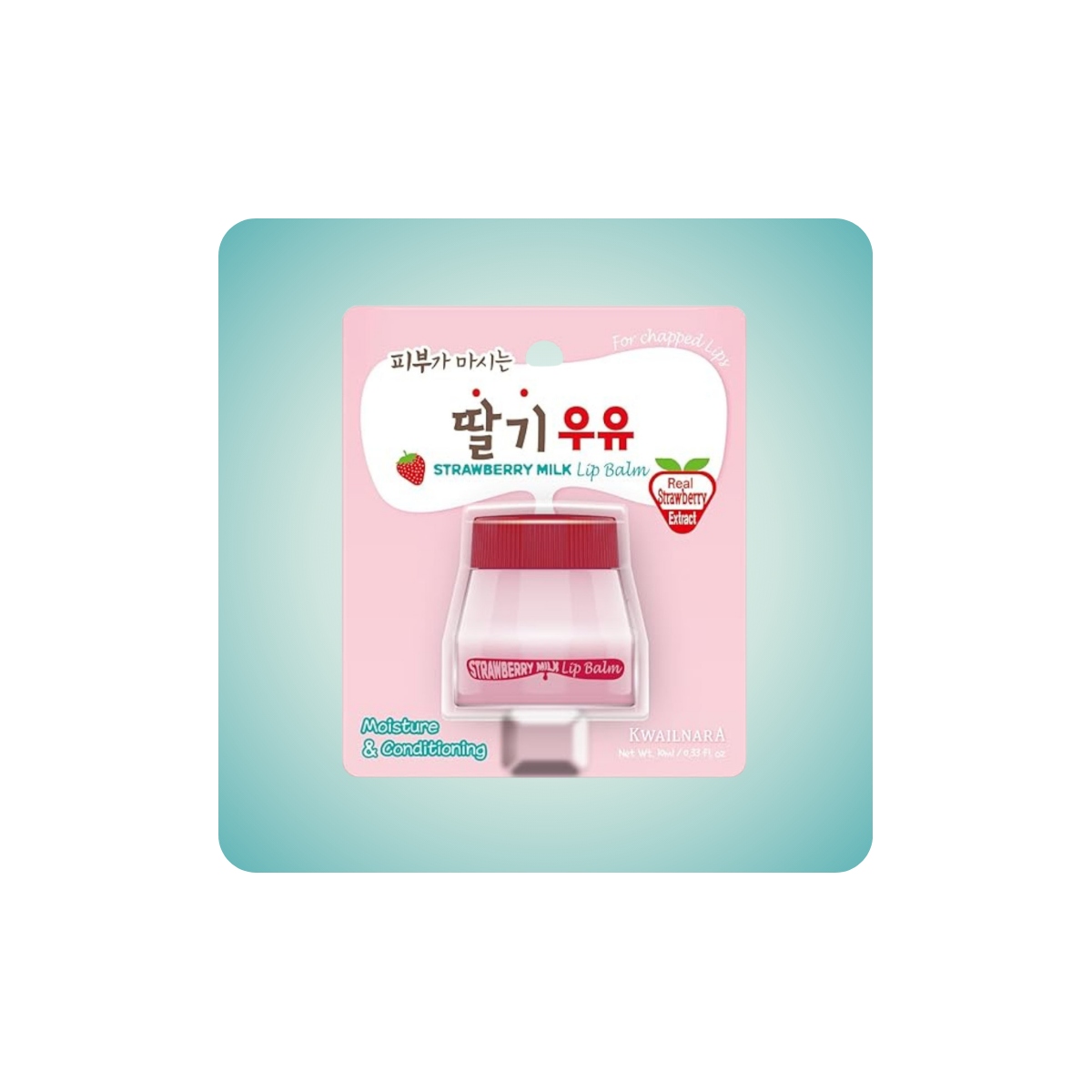 Labios al mejor precio: Bálsamo Labial Reparador KWAILNARA Strawberry Milk Lip Balm de Kwailnara en Skin Thinks - Piel Seca