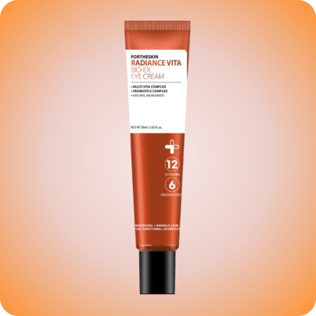 Contorno de ojos Radiance Vita Bio EX Eye Cream de ForTheSkin formulación ligera para piel delicada