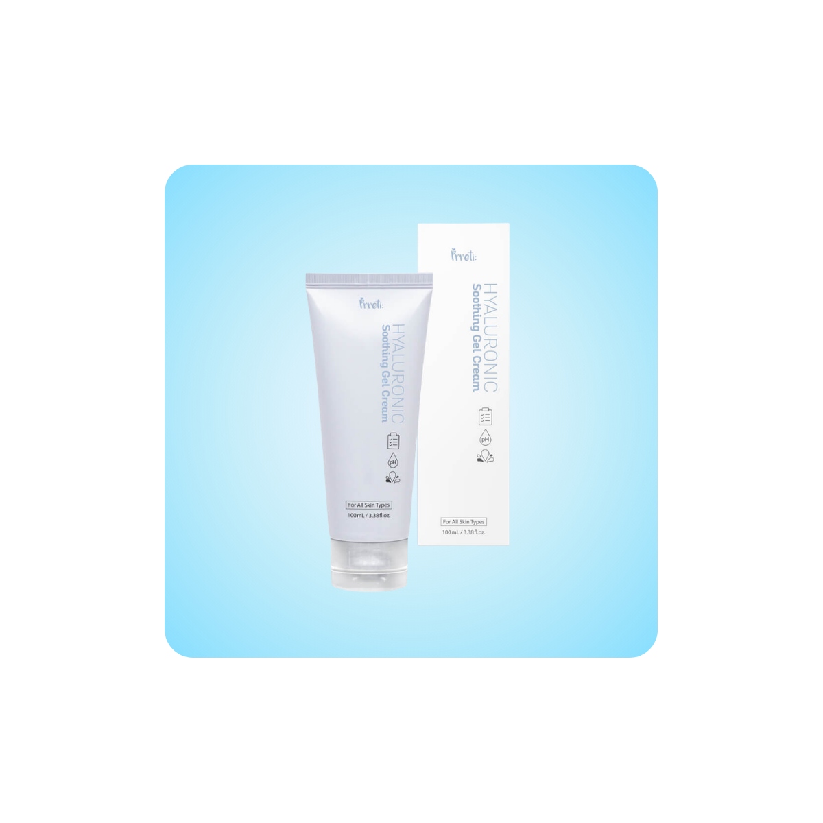 Prreti Hyaluronic Soothing Gel Cream 100ml gel-crema coreano con 8 formas de ácido hialurónico