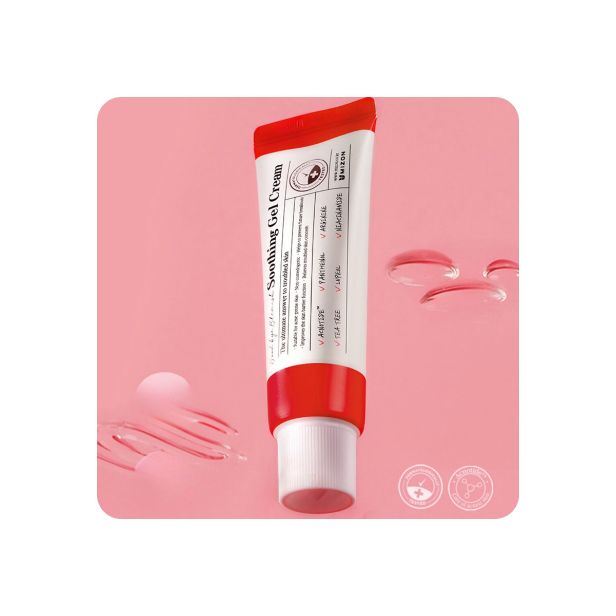 Emulsiones y Cremas al mejor precio: Mizon Good Bye Blemish Soothing Gel Cream- antiacné y calmante de Mizon en Skin Thinks - Piel Sensible