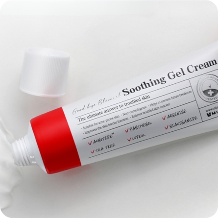 Emulsiones y Cremas al mejor precio: Mizon Good Bye Blemish Soothing Gel Cream- antiacné y calmante de Mizon en Skin Thinks - Piel Sensible