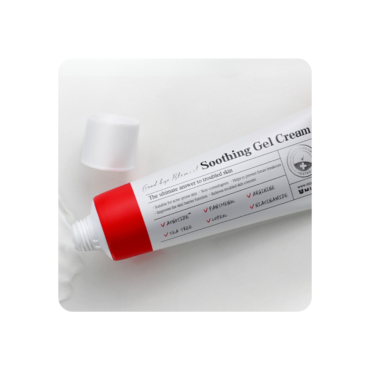 Emulsiones y Cremas al mejor precio: Mizon Good Bye Blemish Soothing Gel Cream- antiacné y calmante de Mizon en Skin Thinks - Piel Sensible