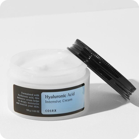 Cosmética Coreana al mejor precio: Crema Hidratante con Vitaminas Cosrx Hyaluronic Acid Intensive Cream de Cosrx en Skin Thinks - Piel Seca
