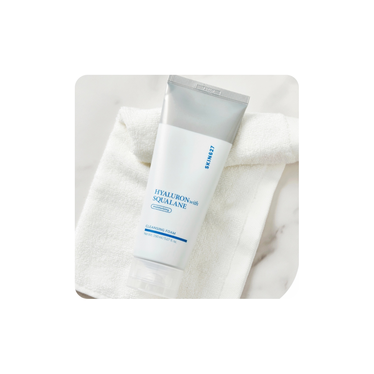 SKIN627 Hyaluron with Squalane Cleansing Foam, espuma limpiadora con escualano y ácido hialurónico para piel seca y deshidratada