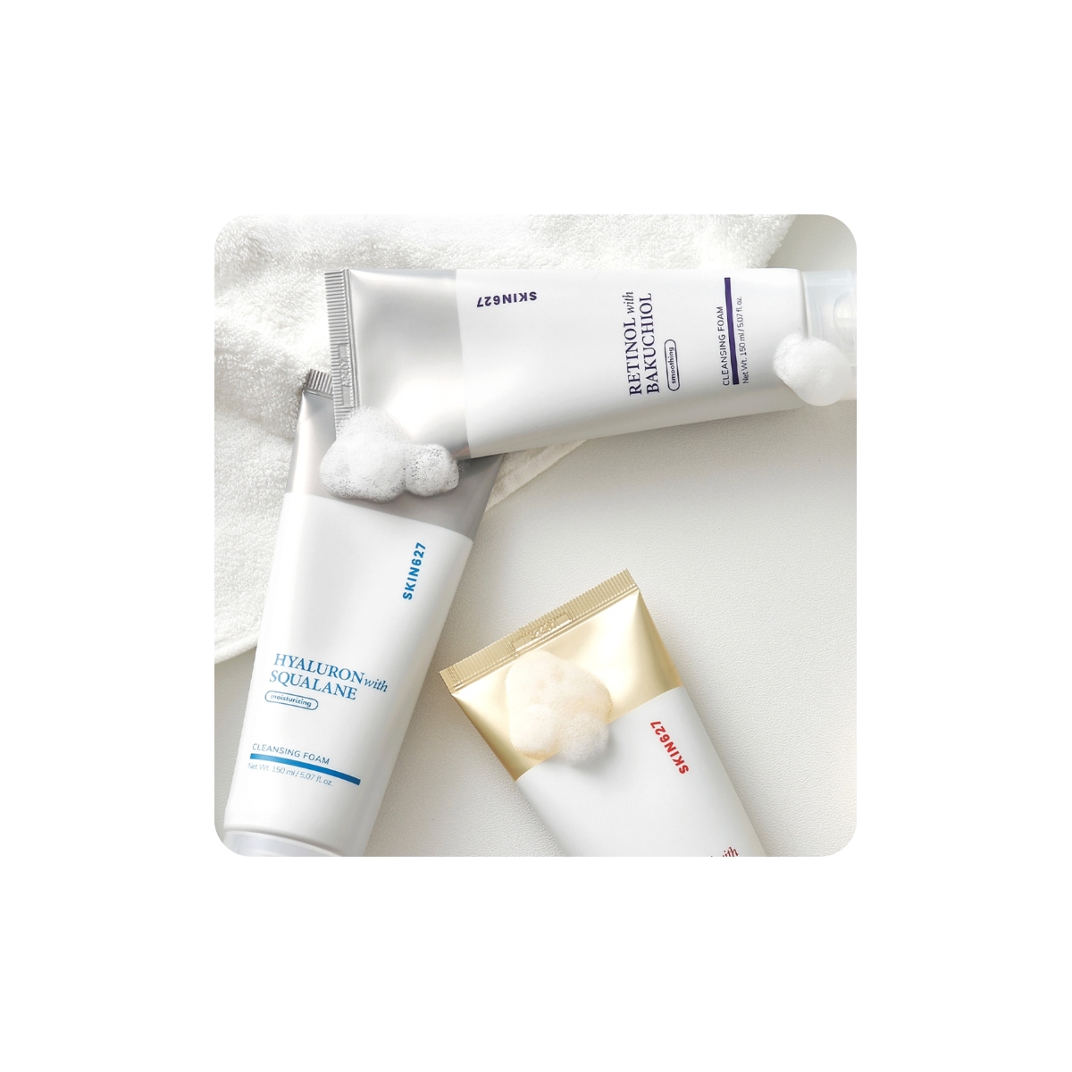 Espumas Limpiadoras al mejor precio: Espuma Limpiadora Hidratante SKIN627 HYALURON with SQUALANE Cleansing Foam de SKIN627 en Skin Thinks - Piel Sensible