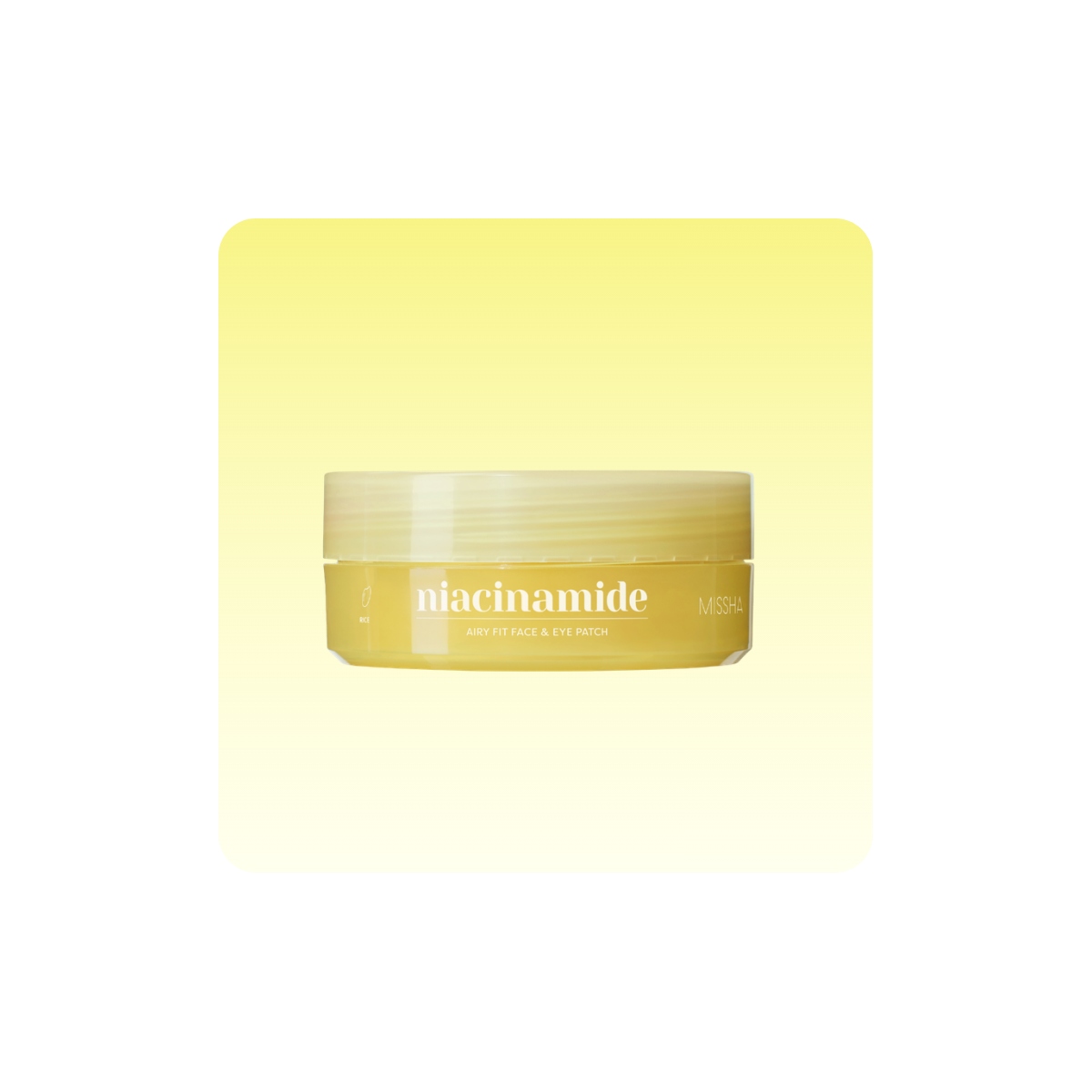Parches y Accesorios al mejor precio: Antiojeras MISSHA Airy Fit Niacinamide Brightening Face&Eye Patch de Missha en Skin Thinks - Tratamiento Anti-Manchas 