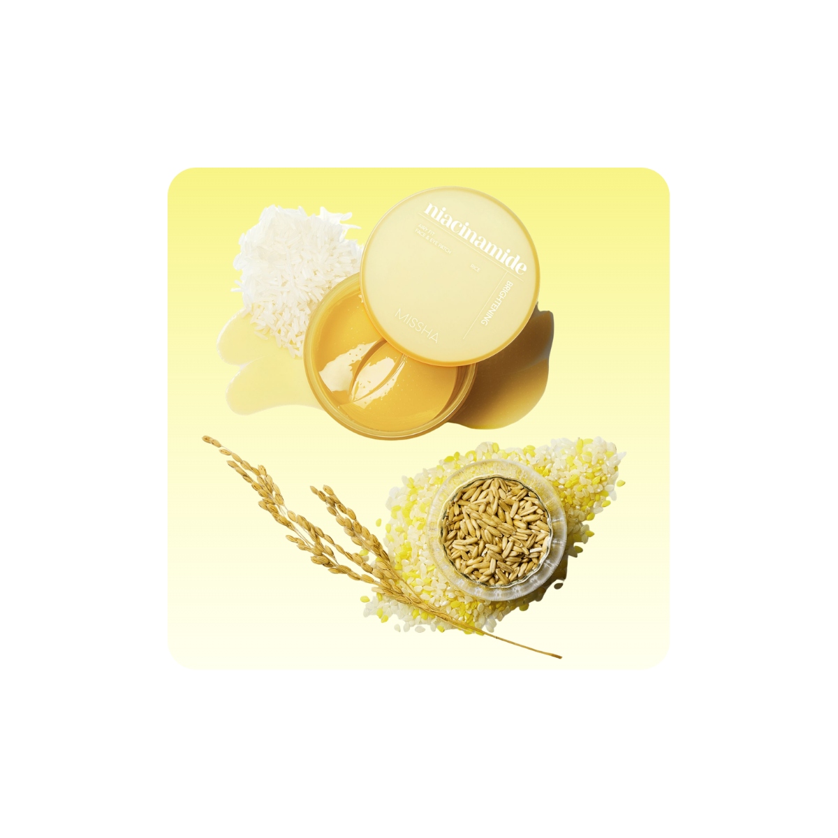 Parches y Accesorios al mejor precio: Antiojeras MISSHA Airy Fit Niacinamide Brightening Face&Eye Patch de Missha en Skin Thinks - Tratamiento Anti-Manchas 
