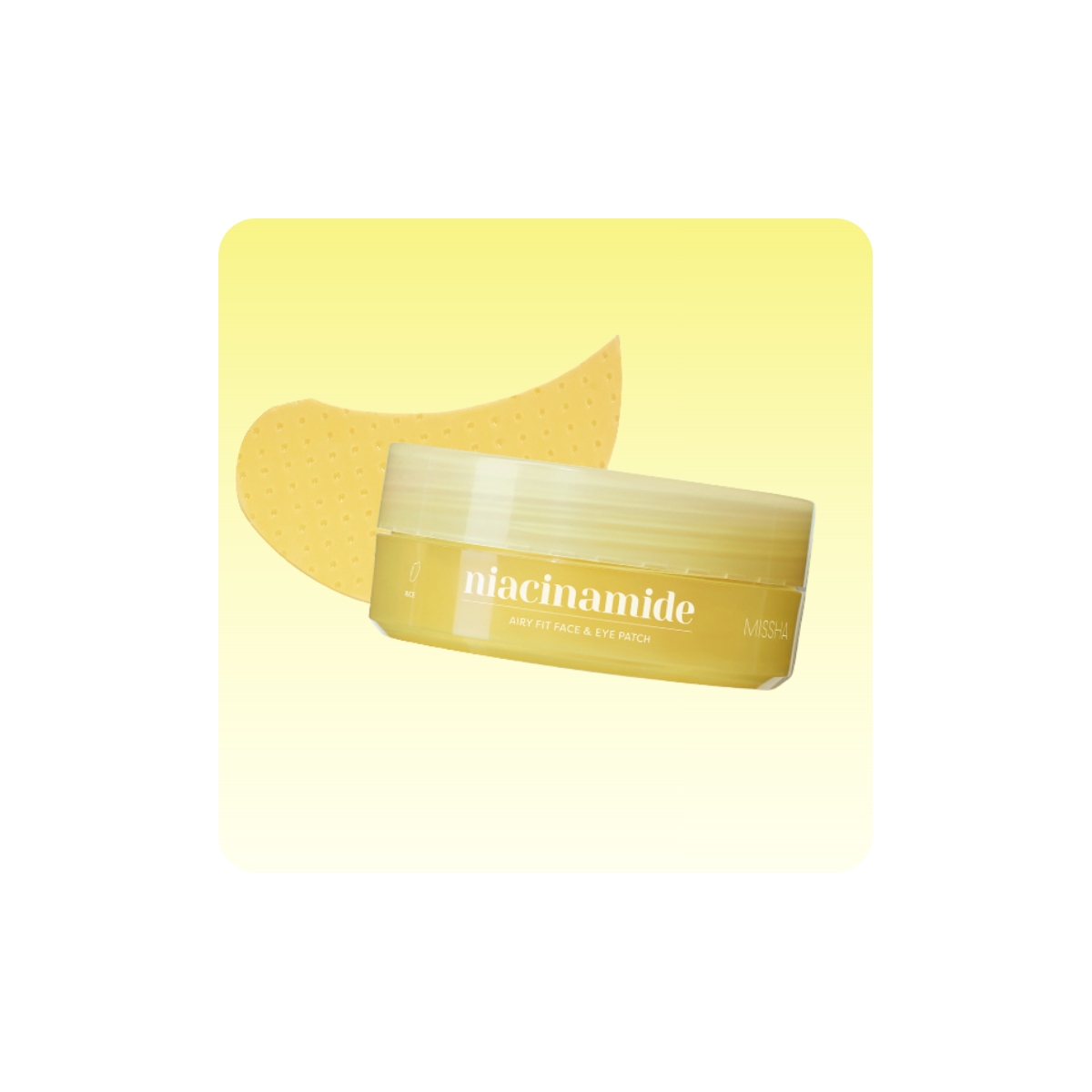 Parches y Accesorios al mejor precio: Antiojeras MISSHA Airy Fit Niacinamide Brightening Face&Eye Patch de Missha en Skin Thinks - Tratamiento Anti-Manchas 